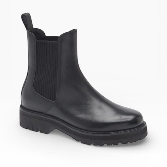 Rag and Bone Corey Lug Sole Chelsea Black Boots EU 39.5/US 9.5 - Picture 2 of 11